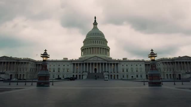 Time-Lapse Of US Congress Building: Stock Video