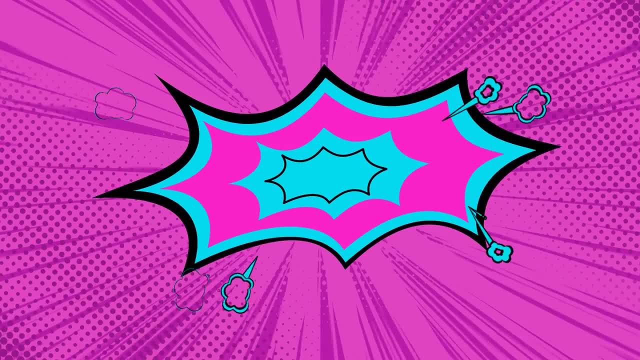 Pink Pop Art Background Loop - Stock Motion Graphics | Motion Array