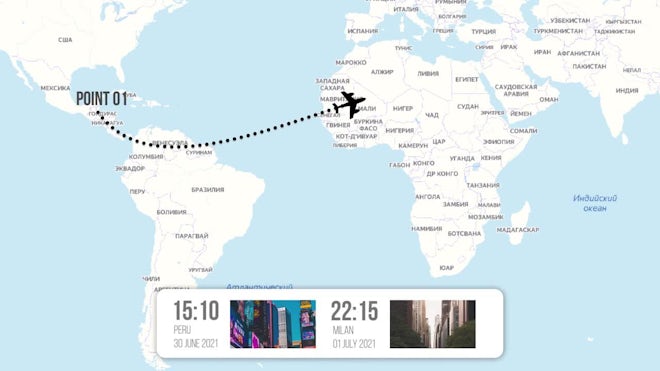 Flight Map Template - After Effects Templates | Motion Array