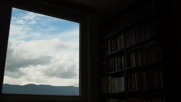 Time-lapse Of Sky And Library: Stock Video