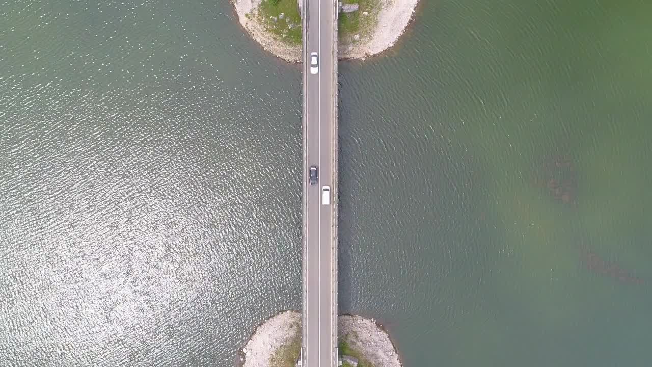 Top View Bridge Aerial Stock Video Motion Array