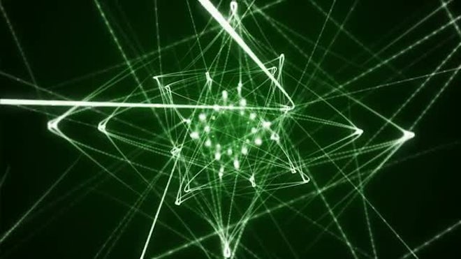 Green Star Laser VJ Background - Stock Motion Graphics | Motion Array