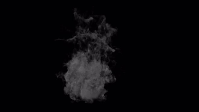 Motion Steam On Black Background - Stock Motion Graphics