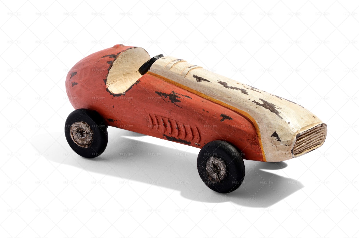 Wooden Racing Car: Stock Photos