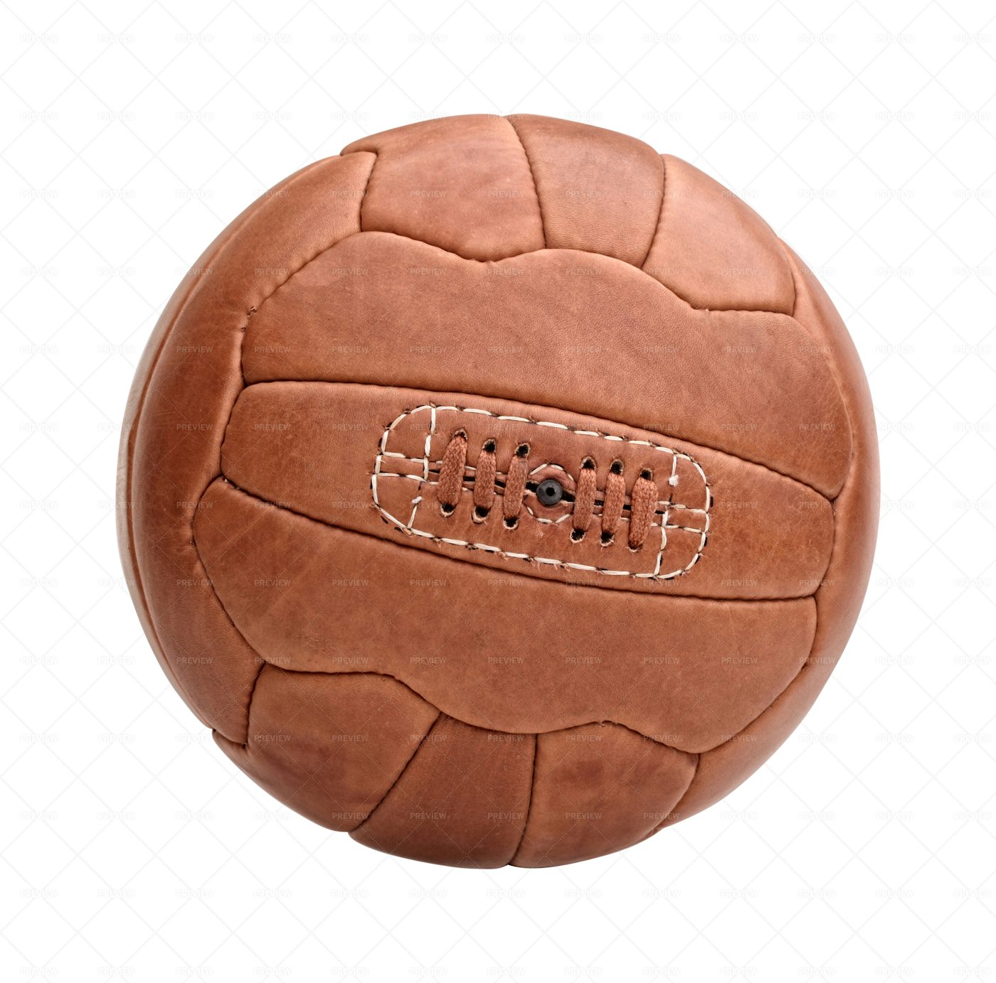 Vintage Soccer Ball Isolated: Stock Photos