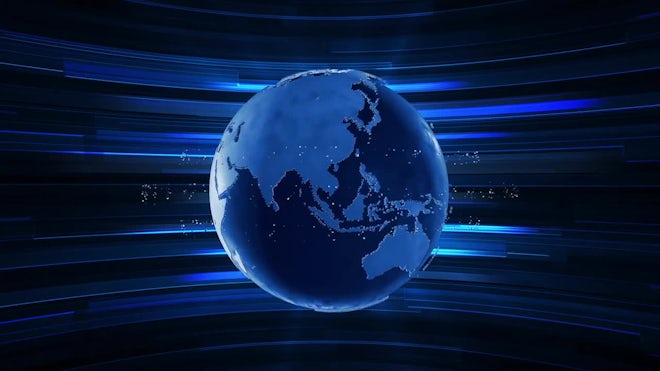 News Background Rotating Globe Loop - Stock Motion Graphics | Motion Array