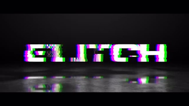 glitch logo after effects download