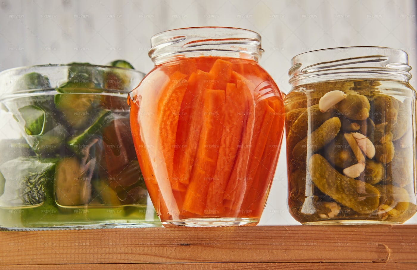Fermented Preserved Veggies: Stock Photos