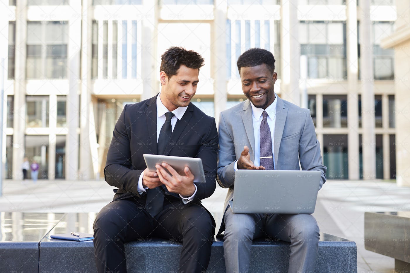Two Colleagues Working: Stock Photos