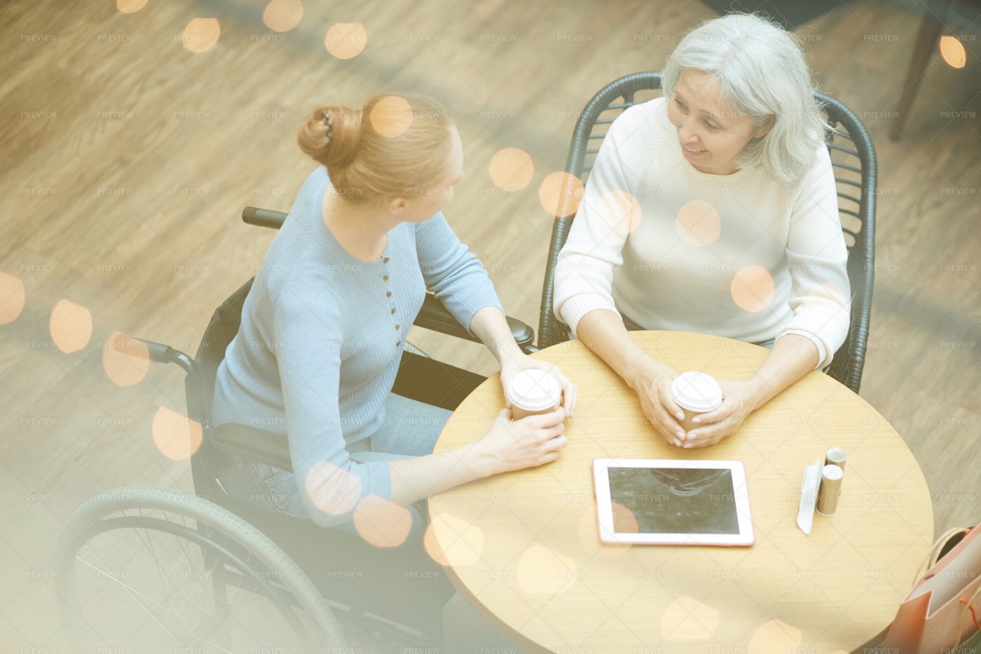 Mother And Daughter Talking: Stock Photos