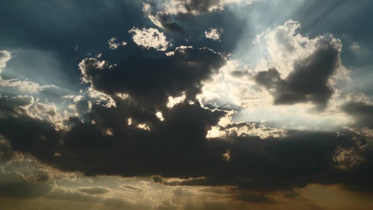 Sun Comes Out From Behind Clouds - Stock Video | Motion Array