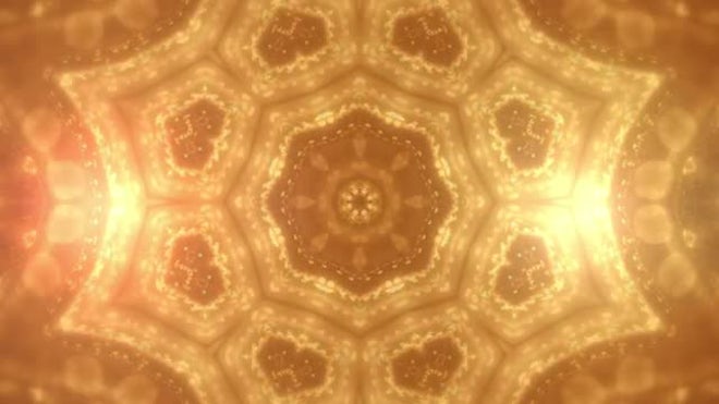 Gold Mandala Kaleidoscope Background - Stock Motion Graphics | Motion Array