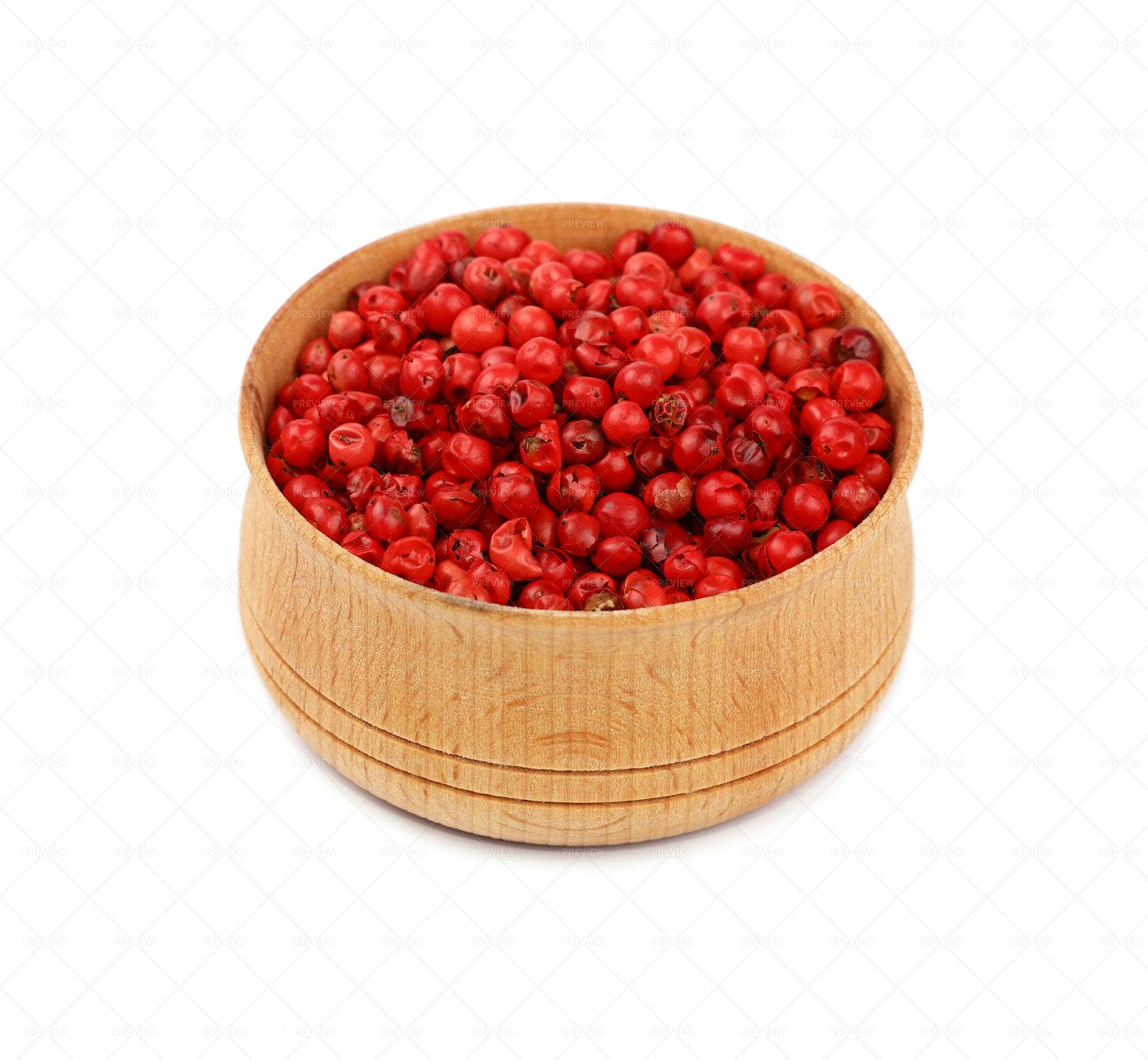 Bowl Of Red Peppercorns: Stock Photos