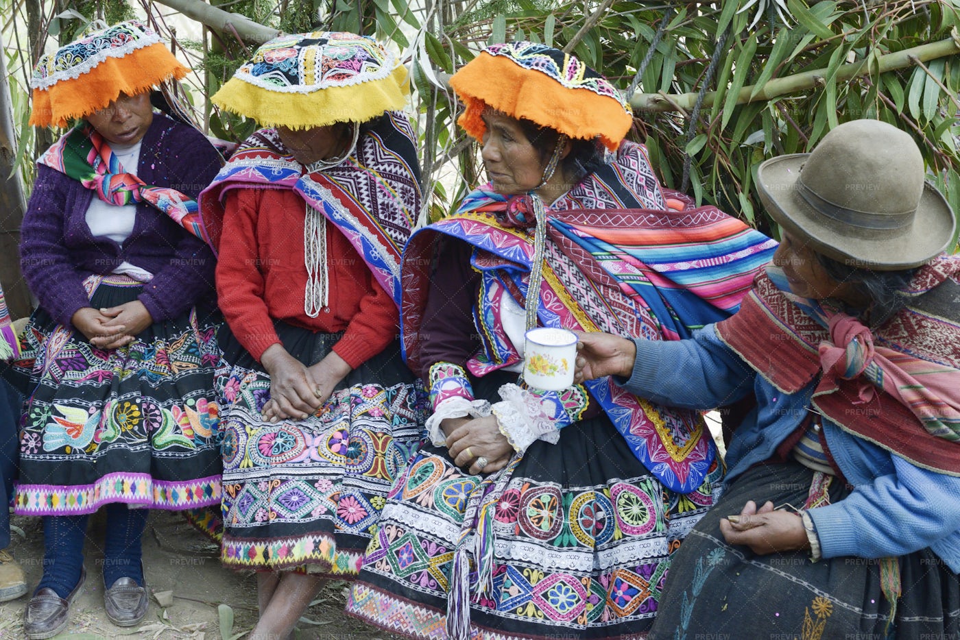 Indigenous Women From Peru: Stock Photos