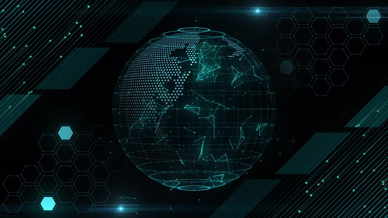 HUD Globe Background - Stock Motion Graphics | Motion Array