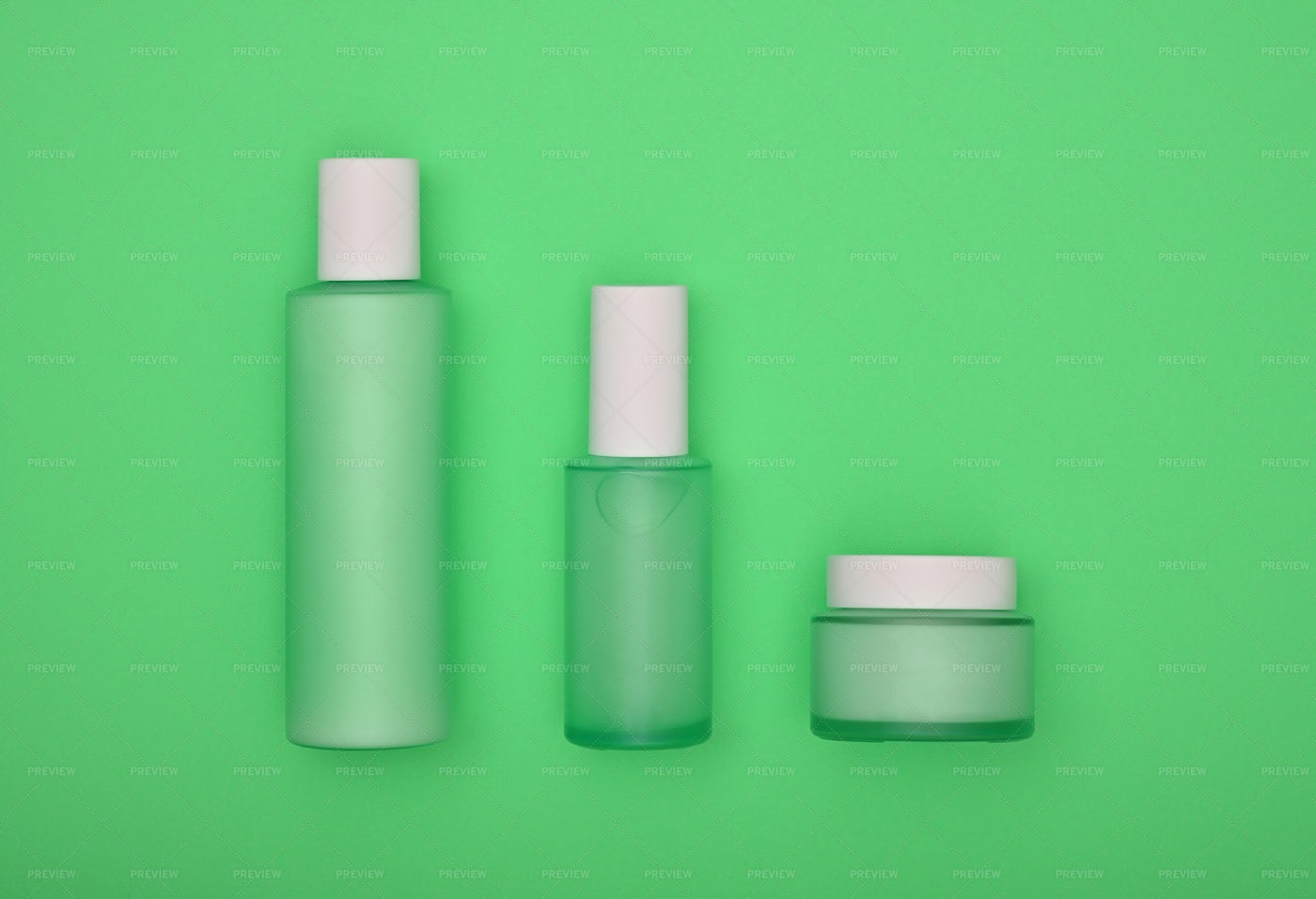 Set Of Cosmetic Bottles: Stock Photos