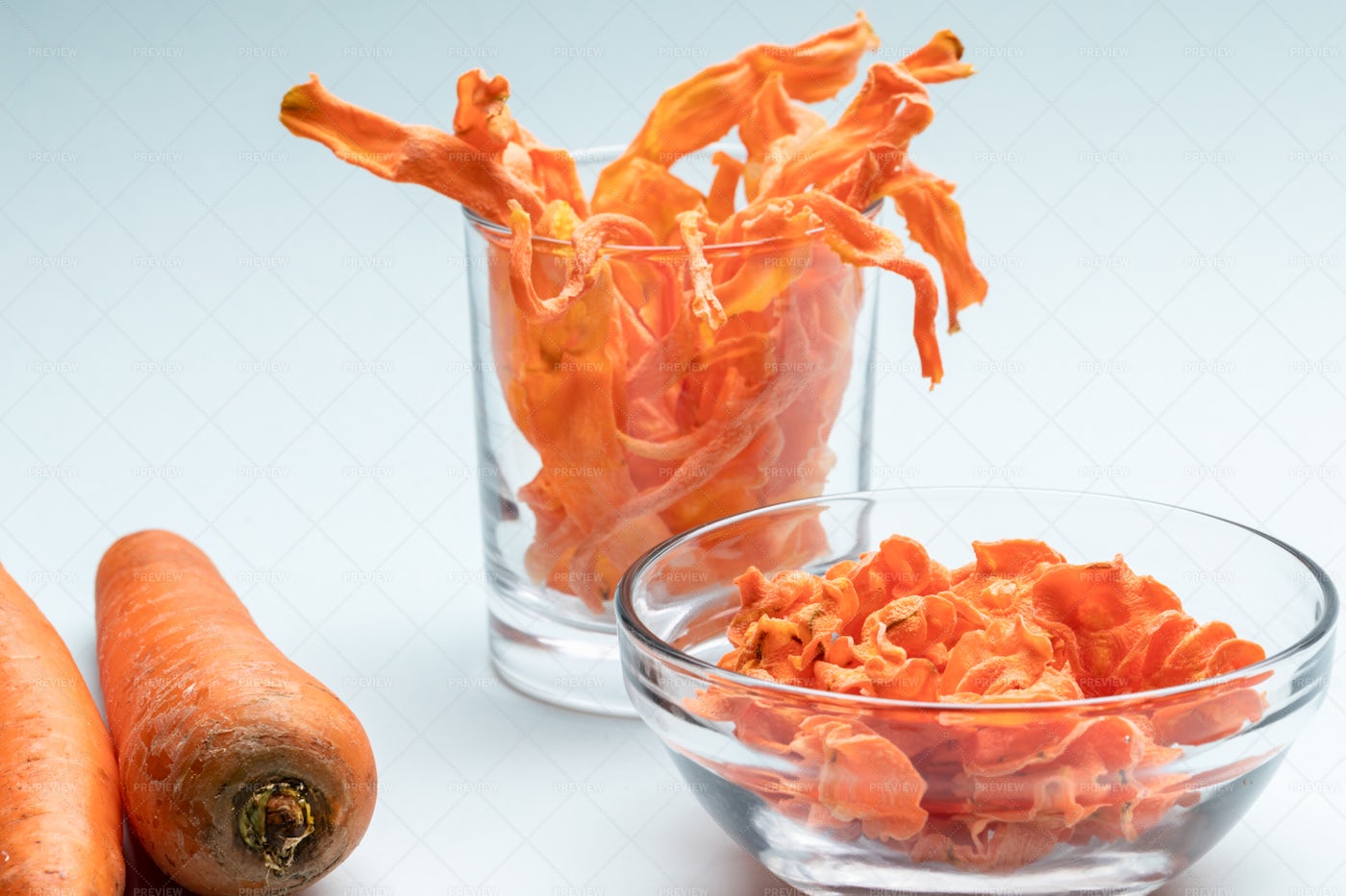 Chips Made From Carrots: Stock Photos