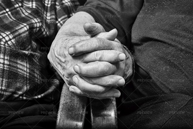 old hands photography black and white