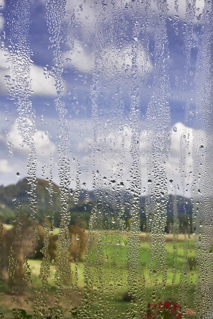 Moisture On The Window: Stock Photos