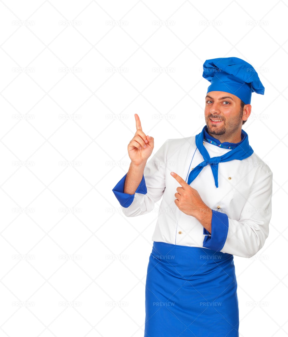 Chef Pointing Up: Stock Photos