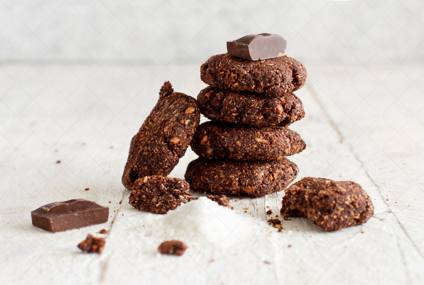 Keto Chocolate Cookies: Stock Photos