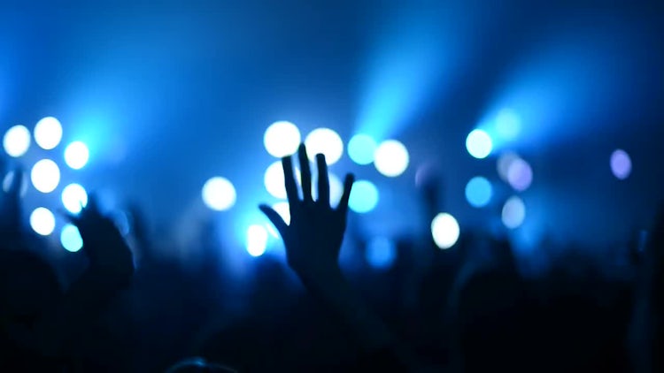 Crowd Partying At A Concert: Stock Video