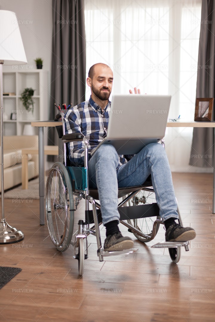 Businessman In Wheelchair: Stock Photos