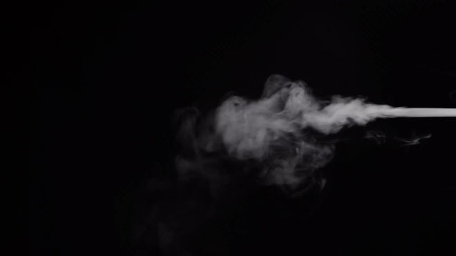 Blue steam, vapor on a black background,, Stock Video