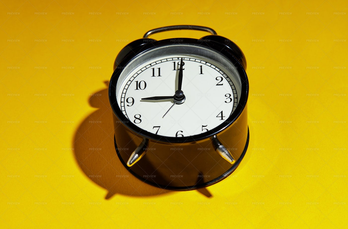 Black Alarm Clock: Stock Photos