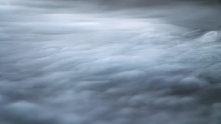 White Clouds Moving Slowly: Stock Video