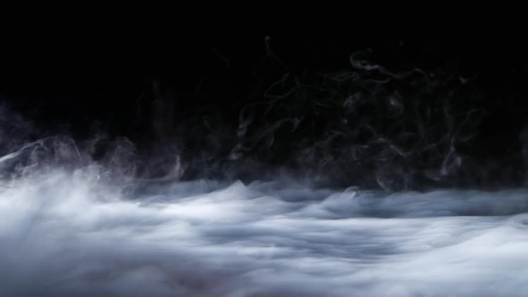 Fog Spreading On Black Background: Stock Video