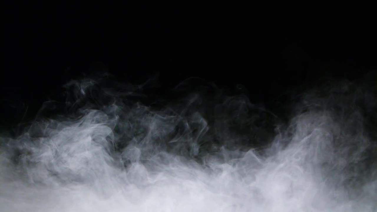 Fog On Black Background Stock Video Motion Array