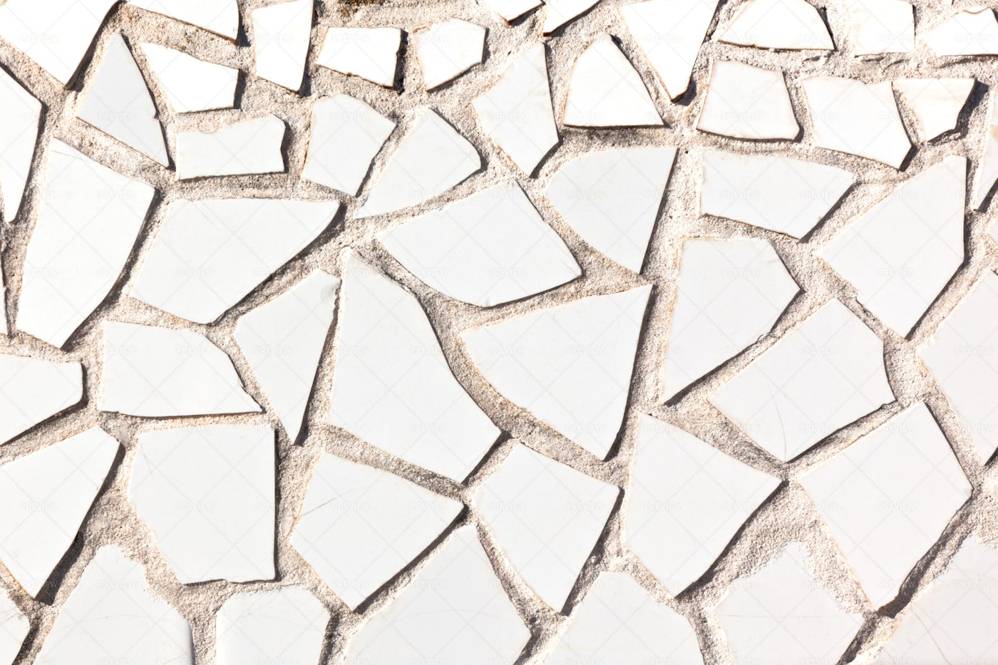 White Mosaic Tiles: Stock Photos