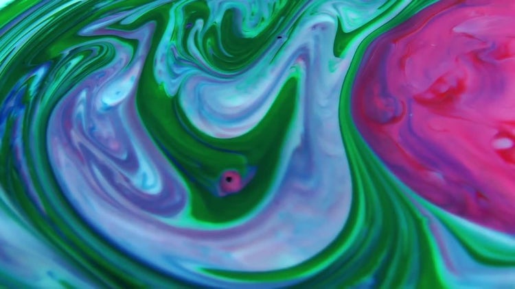 Colorful Liquid Marble Texture Pattern : Stock Video