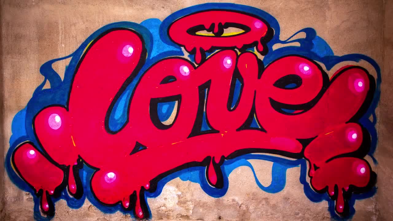 Love Graffiti - Stock Video | Motion Array