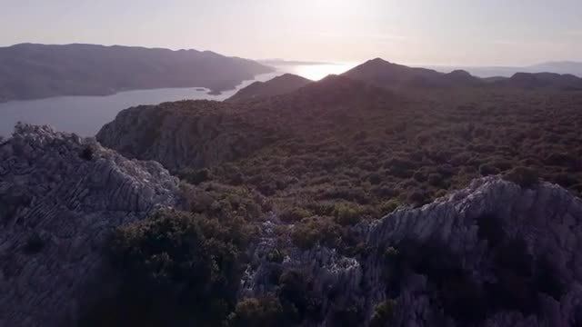 Mountain By The Seaside: Stock Video