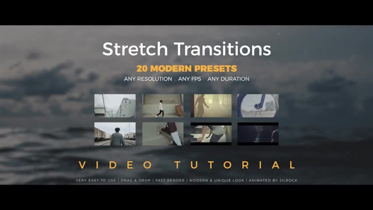 Stretch Transitions Presets: Premiere Pro Presets