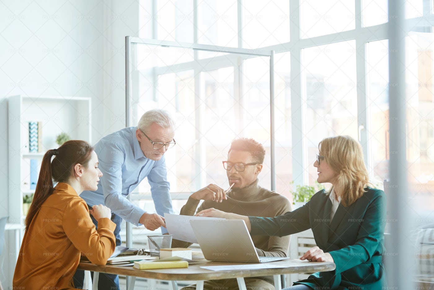 an-office-team-meeting-stock-photos-motion-array