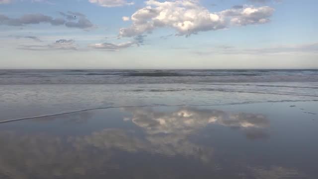 Reflection Of Sky In Water: Stock Video