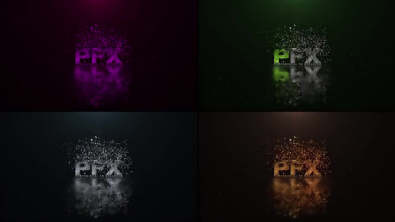 Particle Logo Reveal After Effects Templates Motion Array