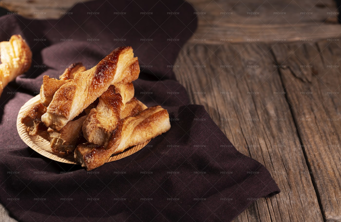 Spanish Shortcrust Pastry Background: Stock Photos