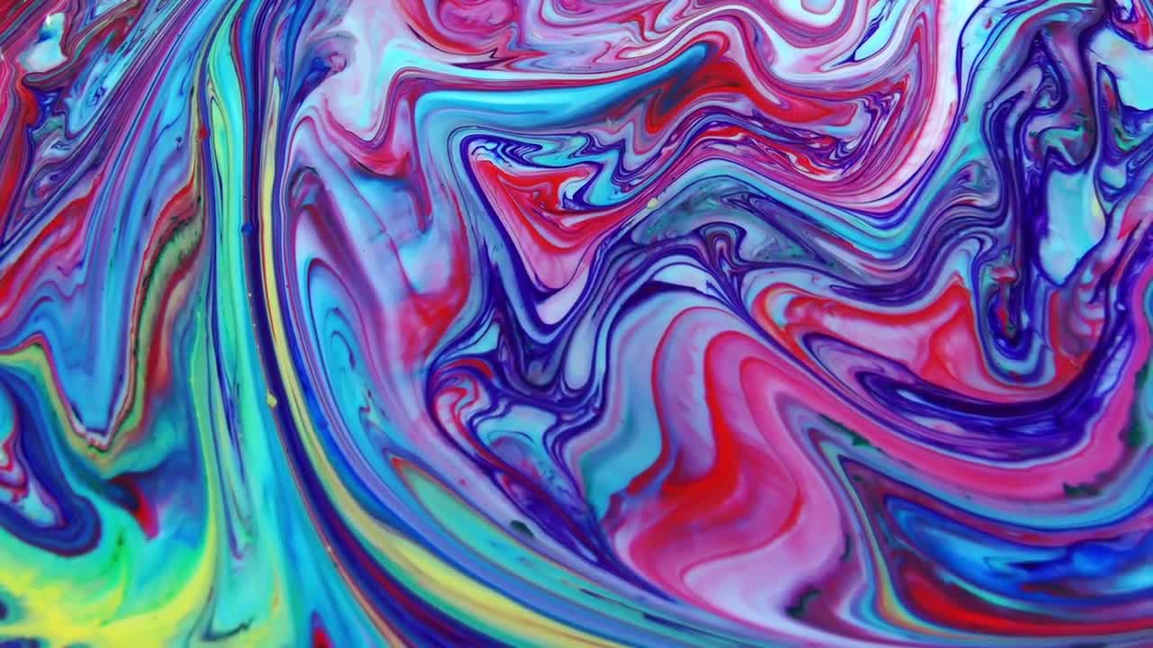 Beautiful Liquid Paint Texture Design Stock Video Motion Array