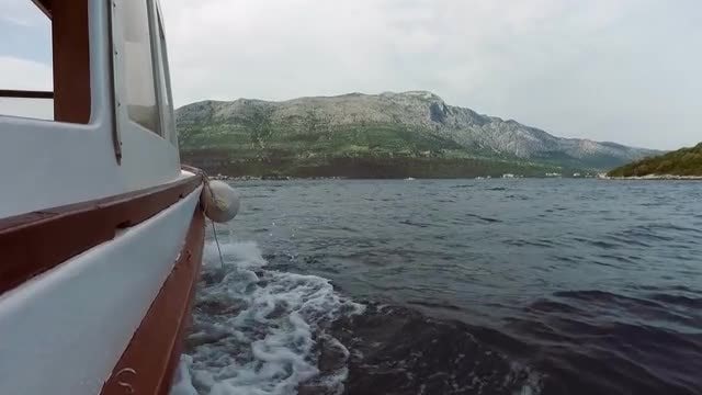 Sea View From The Boat: Stock Video