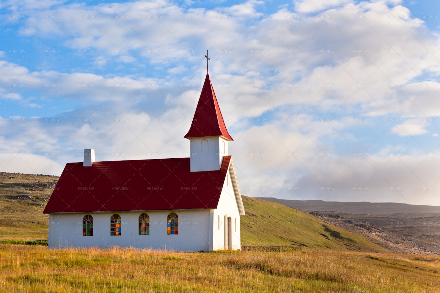 Rural Icelandic Church: Stock Photos