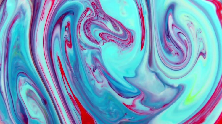 Swirling Colors Liquid Paint : Stock Video