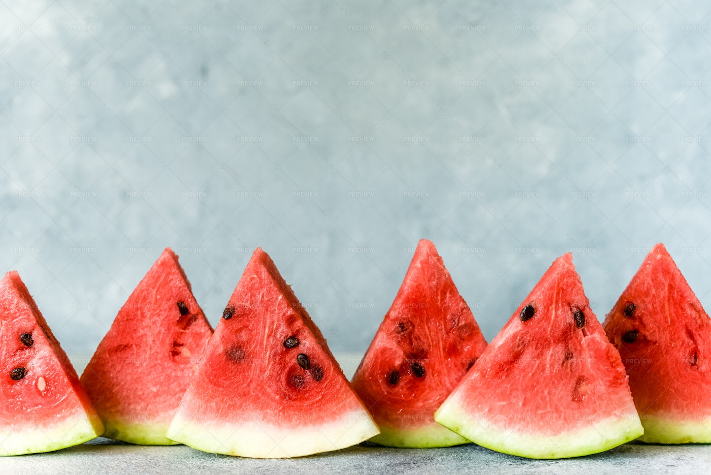 Watermelon Wedges Background: Stock Photos