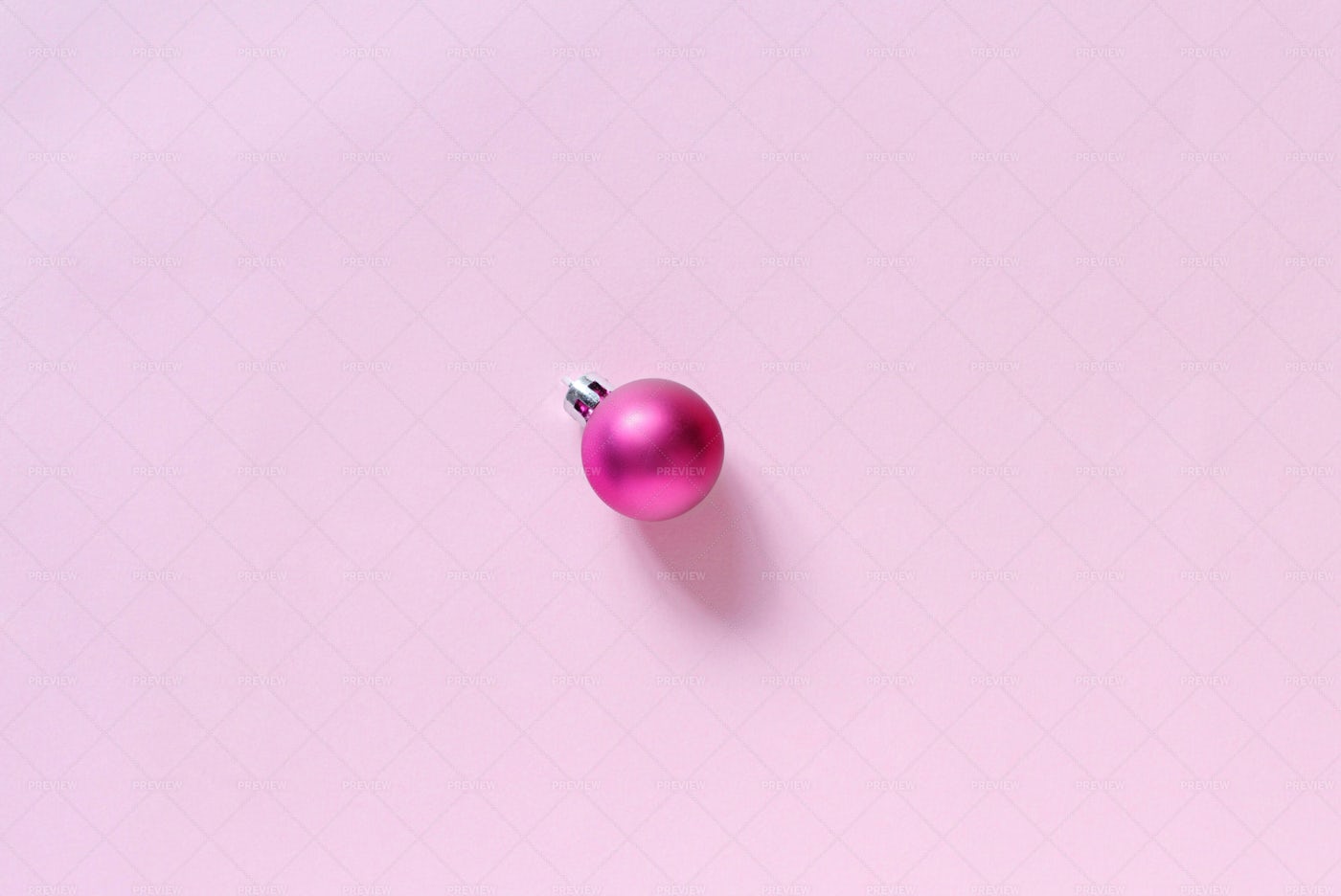 Pink Christmas Ornament Background: Stock Photos