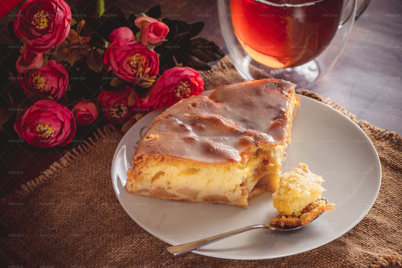 Slice Of Apple Pie: Stock Photos