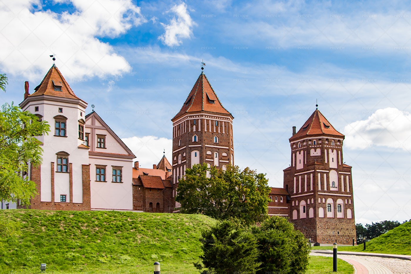 Medieval Castle During Summer: Stock Photos