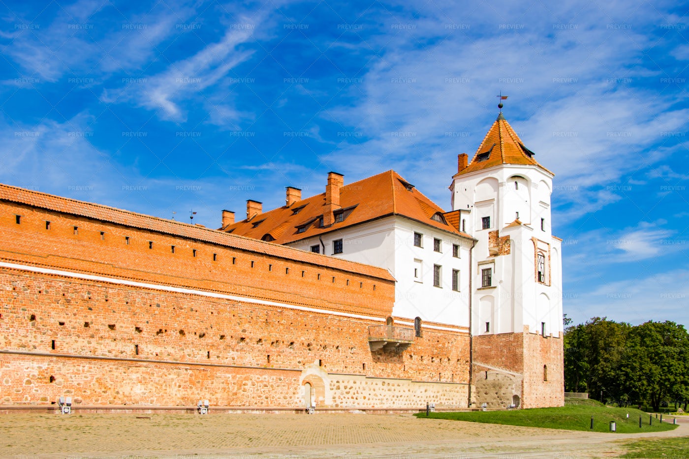 Medieval Castle In Belarus: Stock Photos